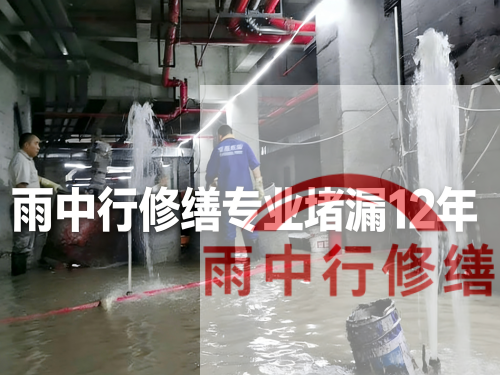 门头沟某污水处理厂钢筋混凝土池堵漏案例
